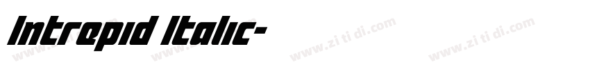 Intrepid Italic字体转换 Intrepid Italic字体转换